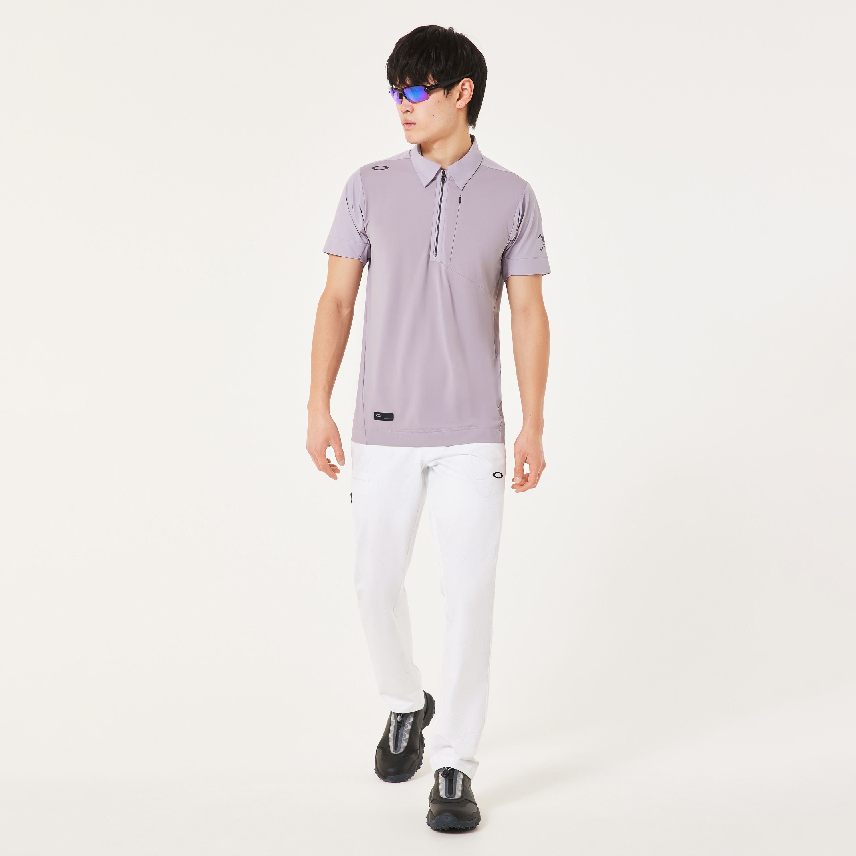 Oakley Skull Ideally Hybrid Zip Shirt - Dark Cloud | Oakley
