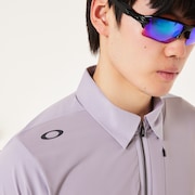 Skull Ideally Hybrid Zip Shirt - Amethyst