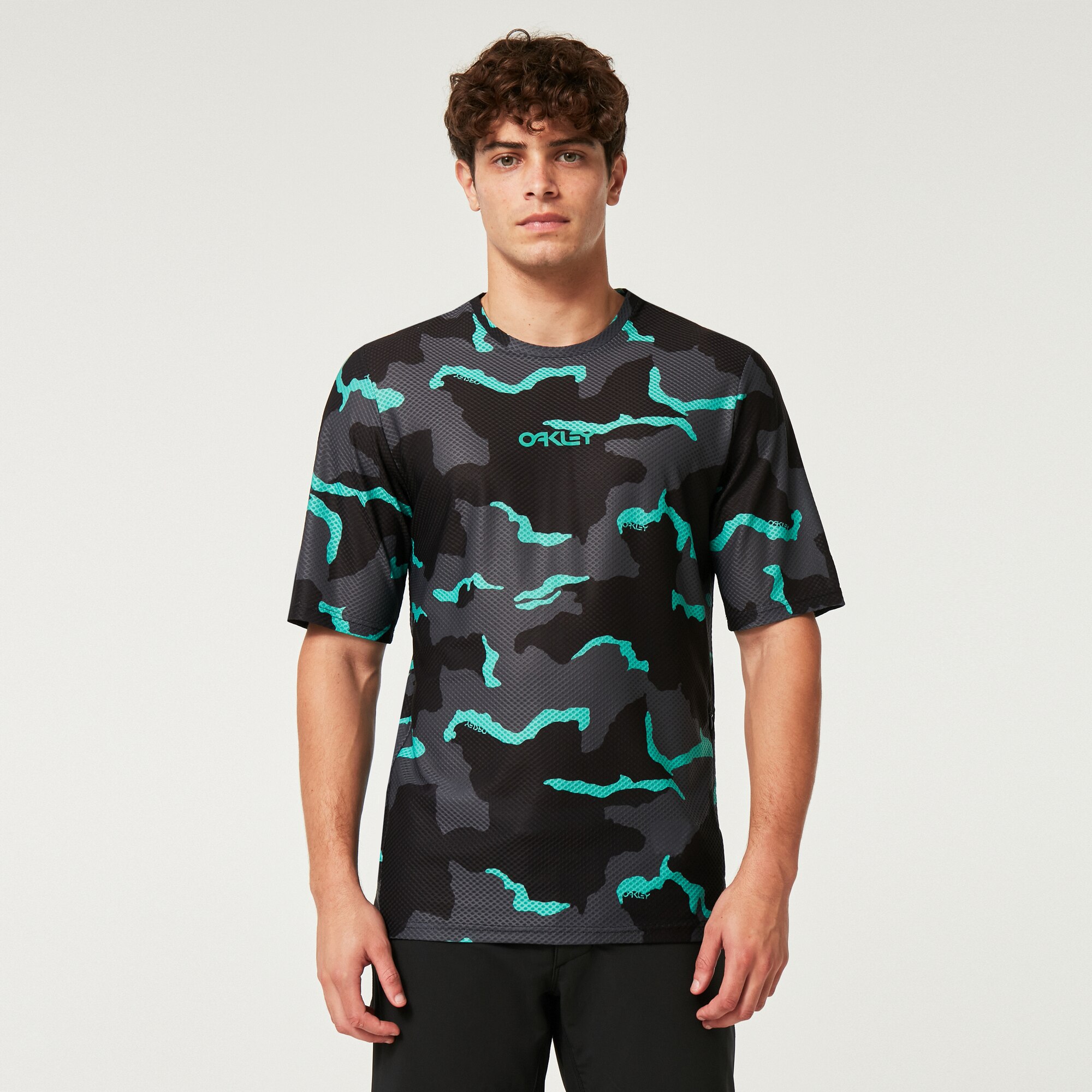 Oakley Ridestore Oakley Ride Free Ss Jersey - B1B Camo Black/Mint/Gray | Oakley® US