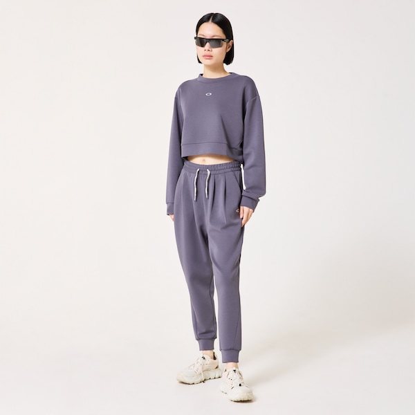 Radiant Peach Fleece Cropped 1