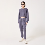 Radiant Peach Fleece Cropped 1