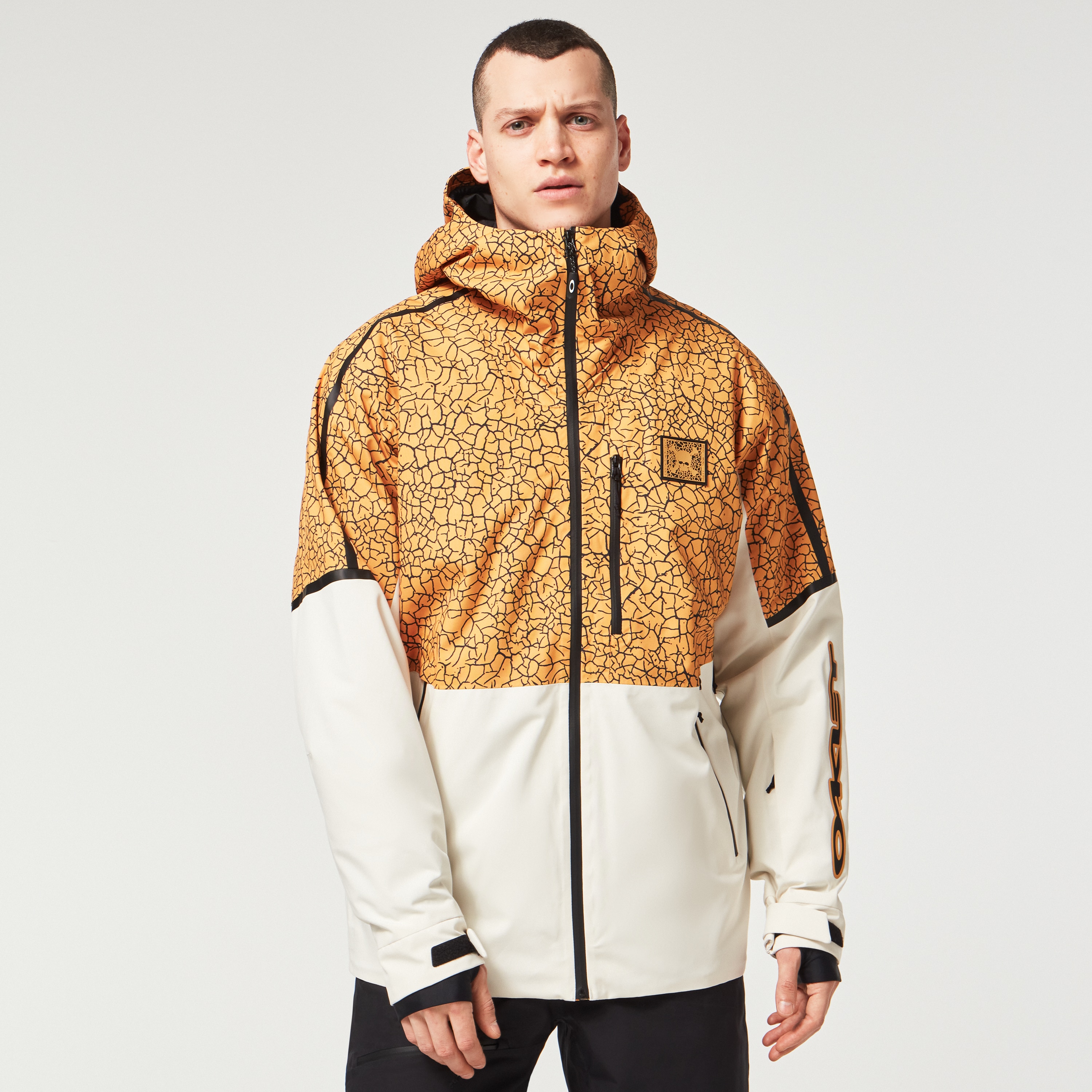 Oakley Tc Gunn 2.0 Rc Shell Jacket - Yellow Crackle Pt/White