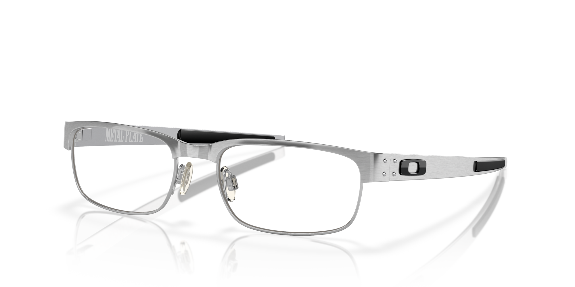 Metal Plate™ Brushed Chrome Eyeglasses | Oakley® US
