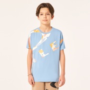 En Tech Cold SS Tee Camo Ytr 7.0 - Stonewash Blue