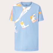 En Tech Cold SS Tee Camo Ytr 7.0 - Stonewash Blue