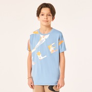 En Tech Cold SS Tee Camo Ytr 7.0 - Stonewash Blue