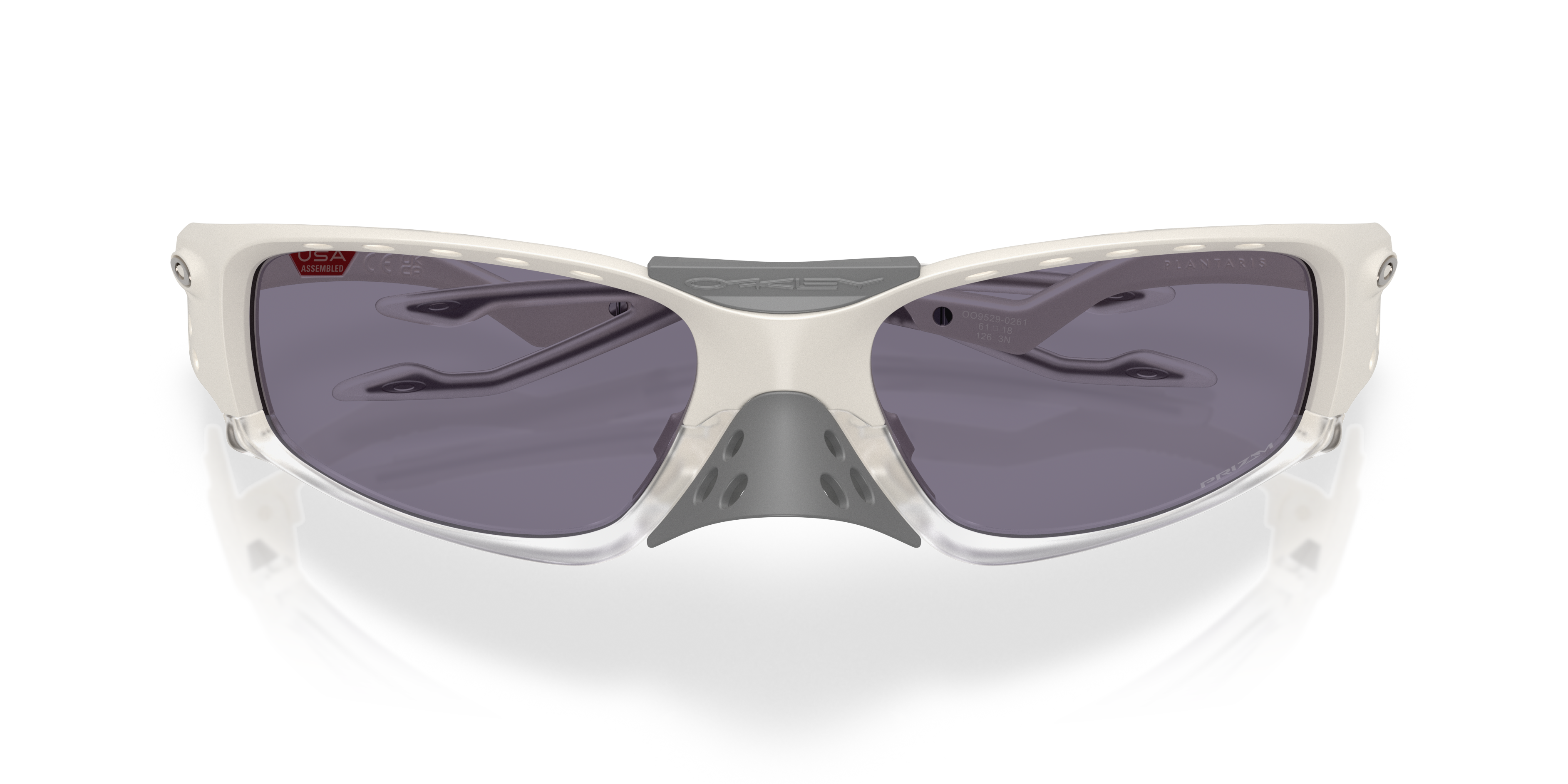 Oakley Plantaris SQ Sunglasses with Mahogany Frame and Prizm Black