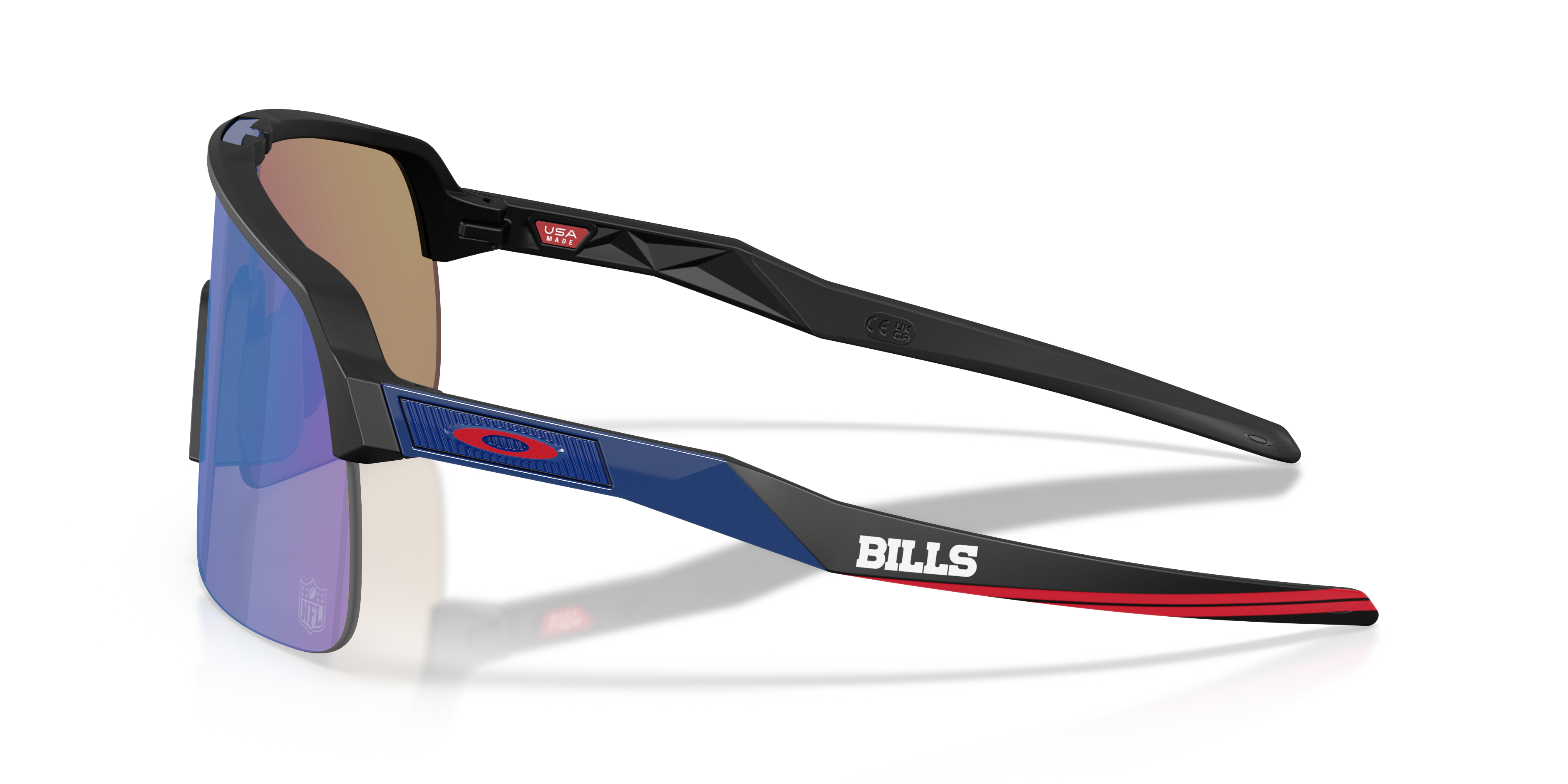 Oakley Buffalo Bills Sutro Lite Sunglasses with Matte Black Frame