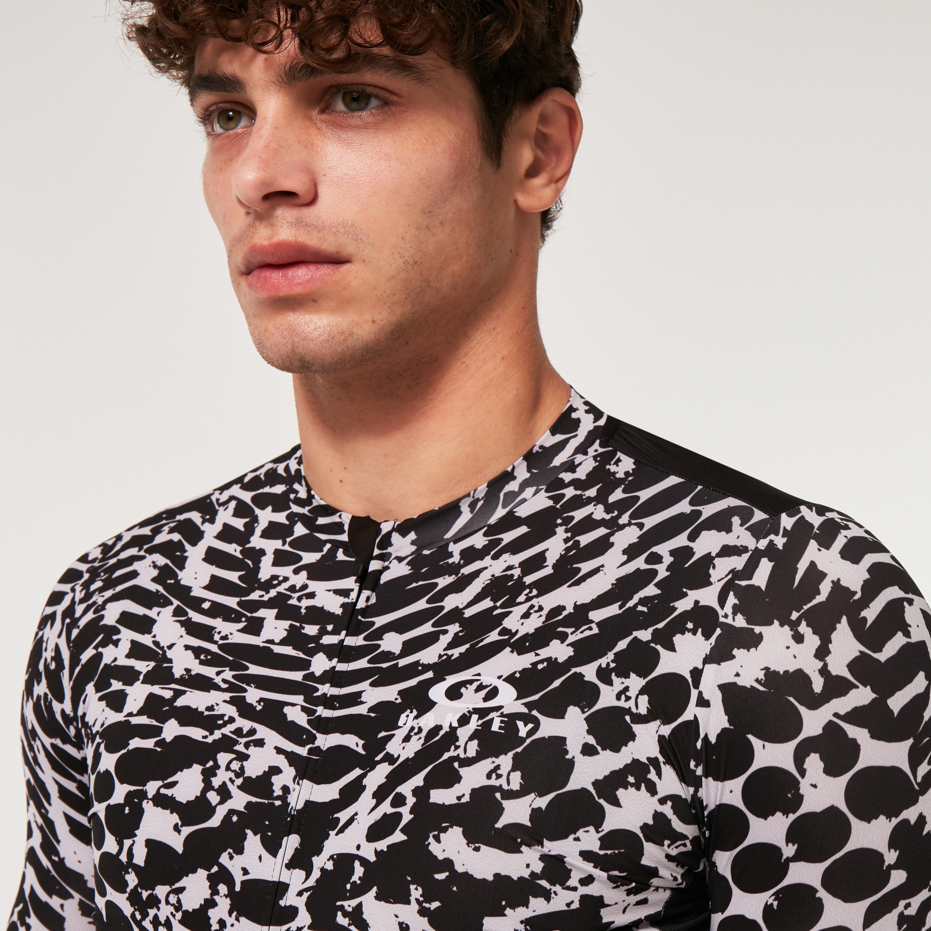 Oakley Endurance Dazzle Camo Jersey - Abstract Black/White