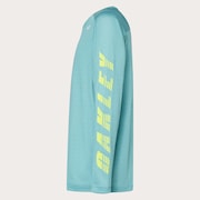 Slant Logo Print L/S Tee 12.0 - Dark Pacific