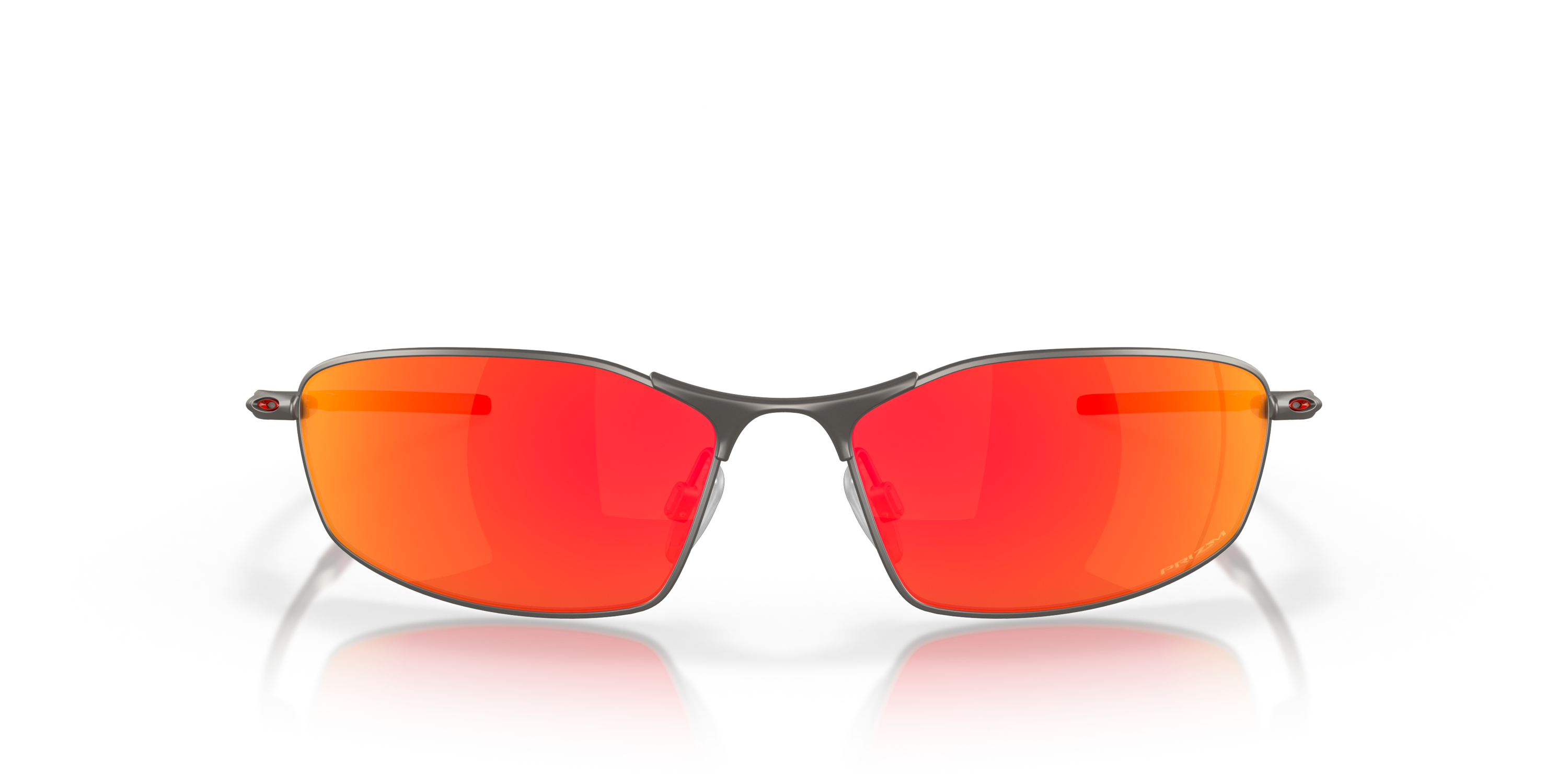 Ruby Lens Oakley Whisker® Sunglasses with Matte Gunmetal Frame and Prizm Ruby ...