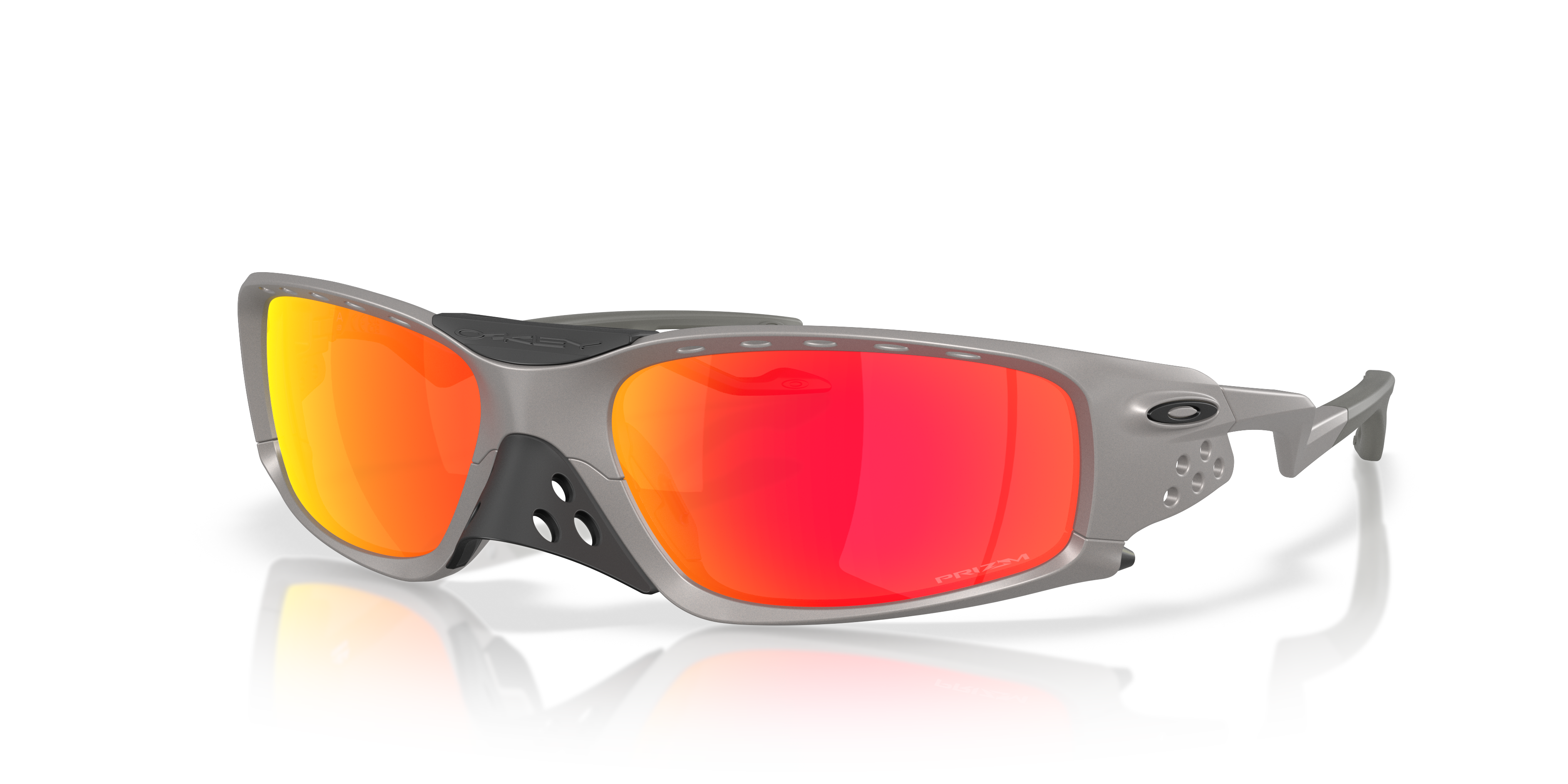 Plantaris SQ Prizm Ruby Lenses, Titanium Frame Sunglasses | Oakley