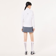 Elevate Thin Line Pleats Skirt - Blue Mirage