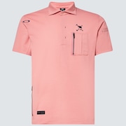 Skull Revolve 3D Pocket Shirt - Coral Marle