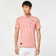 Skull Revolve 3D Pocket Shirt - Coral Marle