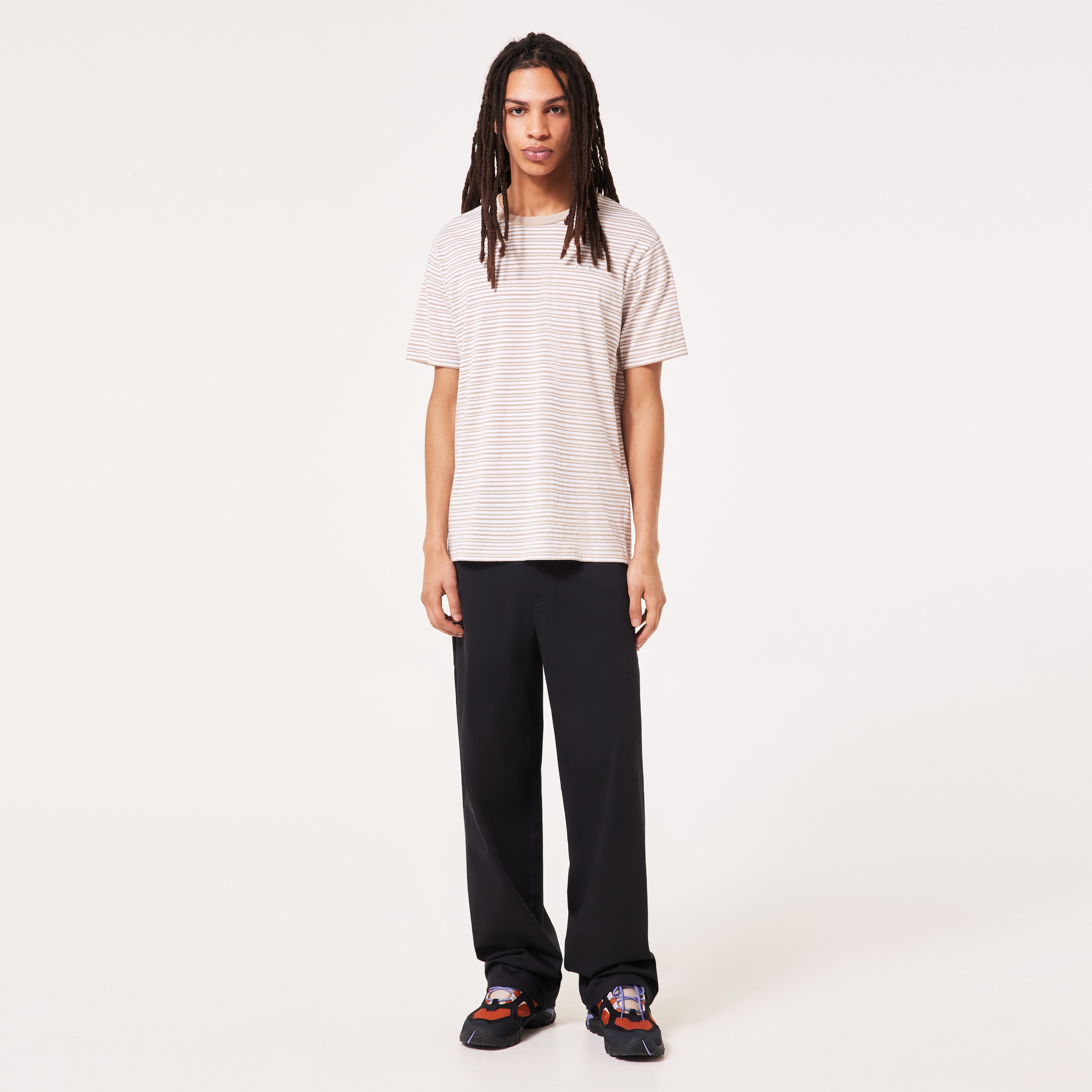 【OAKLEY】25ss RELAX TEE 2.0 Oakley Relax Striped Tee - Rye | Oakley® US