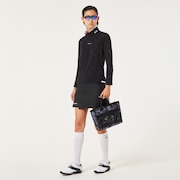 Elevate Embossed LS Mock Shirt - Blackout