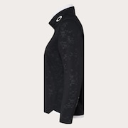 Elevate Embossed LS Mock Shirt - Blackout