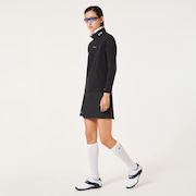 Elevate Embossed LS Mock Shirt - Blackout