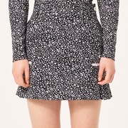 Elevate Aside Pleats Skirt - Black Print