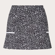Elevate Aside Pleats Skirt - Black Print