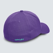 6 Panel Stretch Metallic Hat - Deep Violet