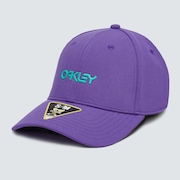 6 Panel Stretch Metallic Hat - Deep Violet