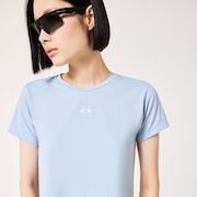 Radiant Essential Cropped Tee - Blue Fog