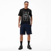 Bermuda Masc Mod Sports Knit Shorts - Dark Blue