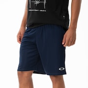 Bermuda Masc Mod Sports Knit Shorts - Dark Blue