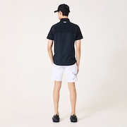 Skull Cool Stretch Hybrid Mock - Pitch Black