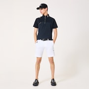 Skull Cool Stretch Hybrid Mock - Pitch Black