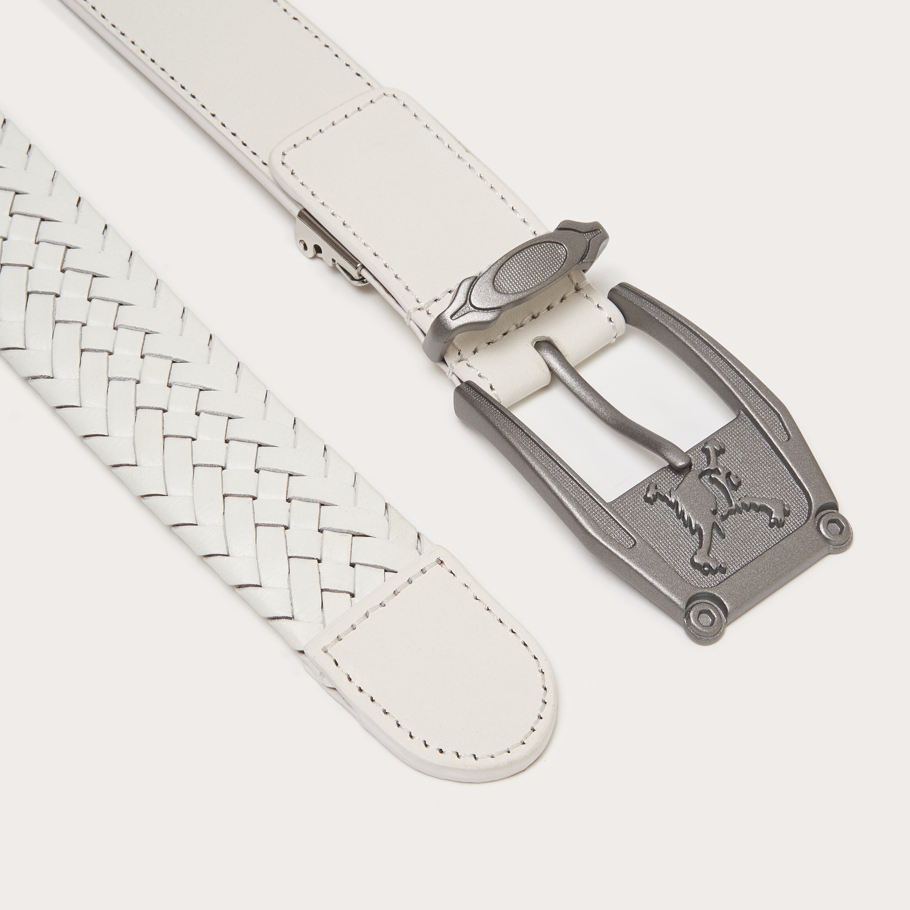 時計 OAKLEY skull buckle White leather belt Oakley Skull Belt 16.1 - Peacoat | Oakley® US