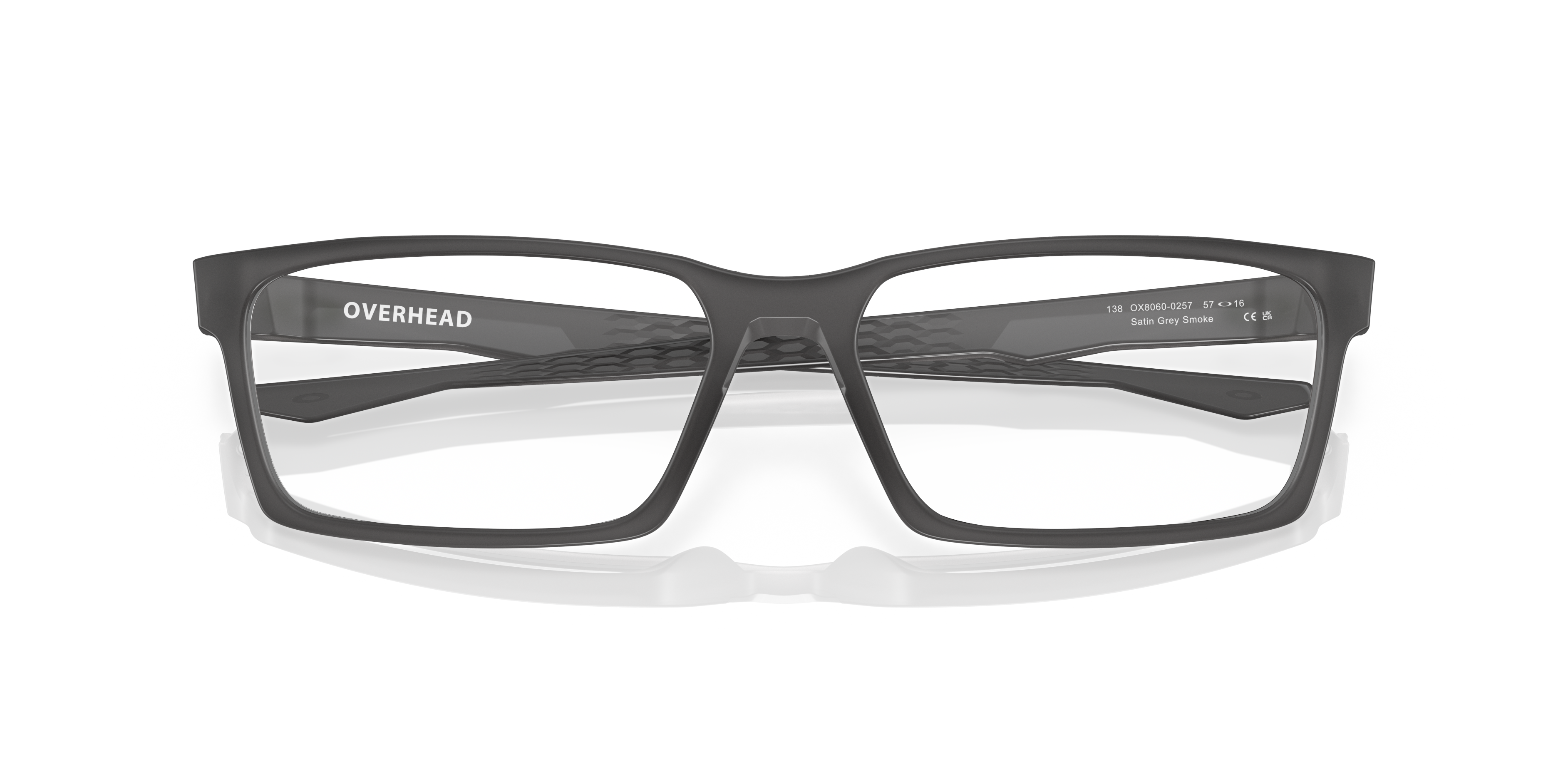 Oakley Overhead Eyeglasses with Matte Dark Silver/Blue Colorshift