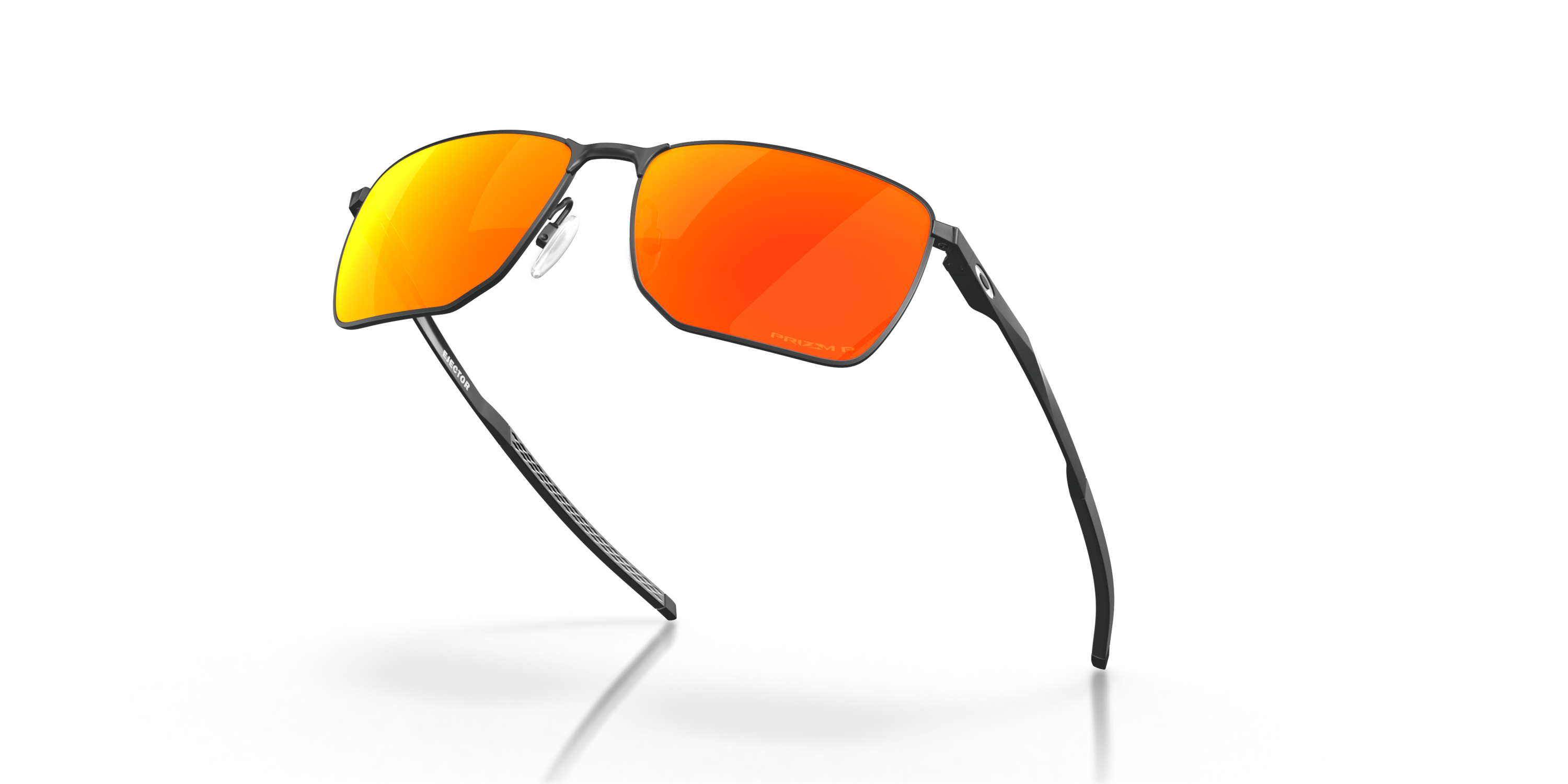 Ejector Prizm Ruby Polarized Lenses, Light Steel Frame Sunglasses