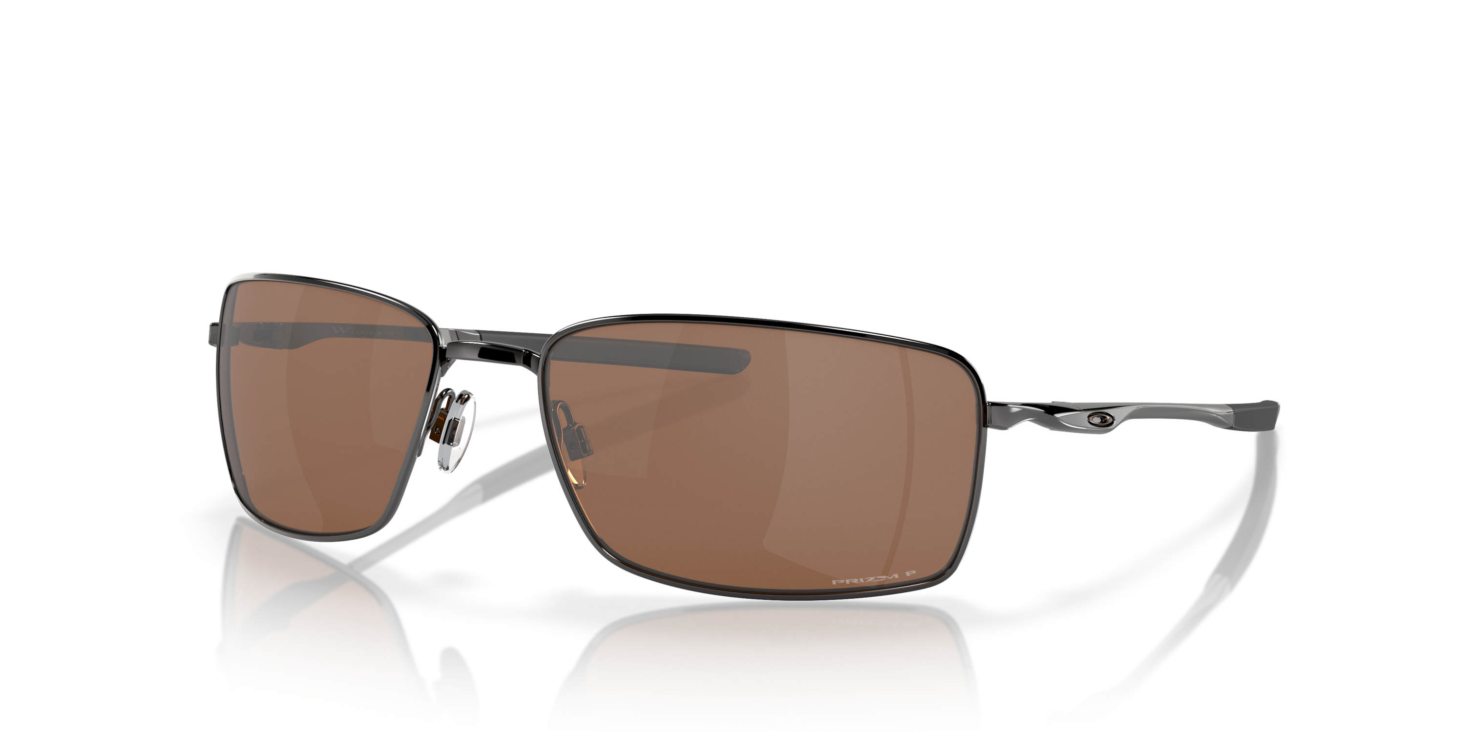 Square Wire™ Prizm Tungsten Polarized Lenses, Tungsten Frame Sunglasses Oakley® US