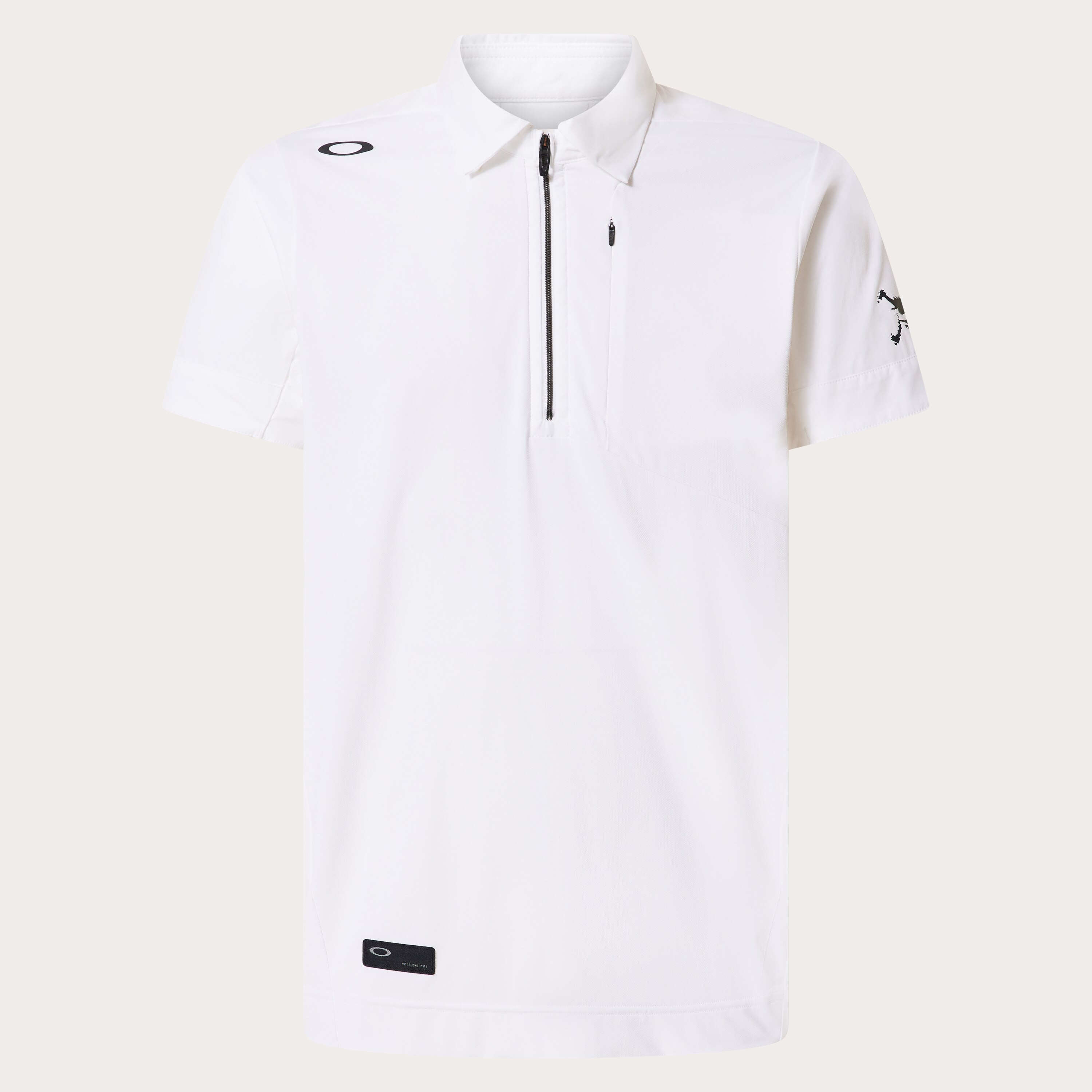 Oakley Skull Ideally Hybrid Zip Shirt - Blackout | Oakley® US