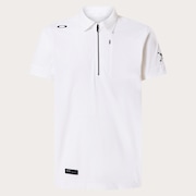 Skull Ideally Hybrid Zip Shirt - White