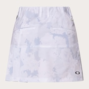 Elevate Thin Line Pleats Skirt - White Print