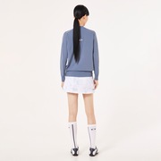 Elevate Thin Line Pleats Skirt - White Print