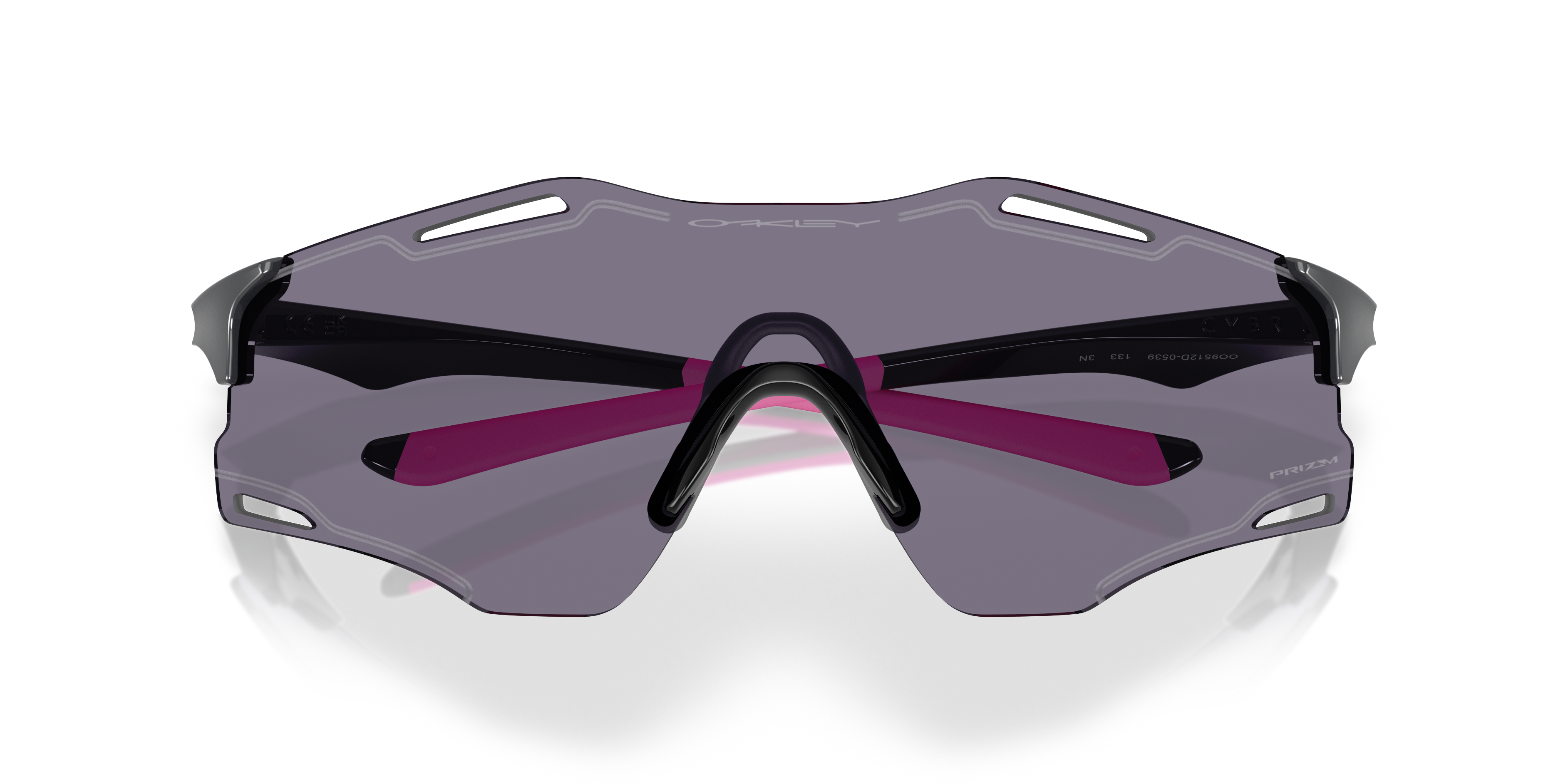 Cybr Zero Clear to Black Iridium Photochromic Lenses, Matte White