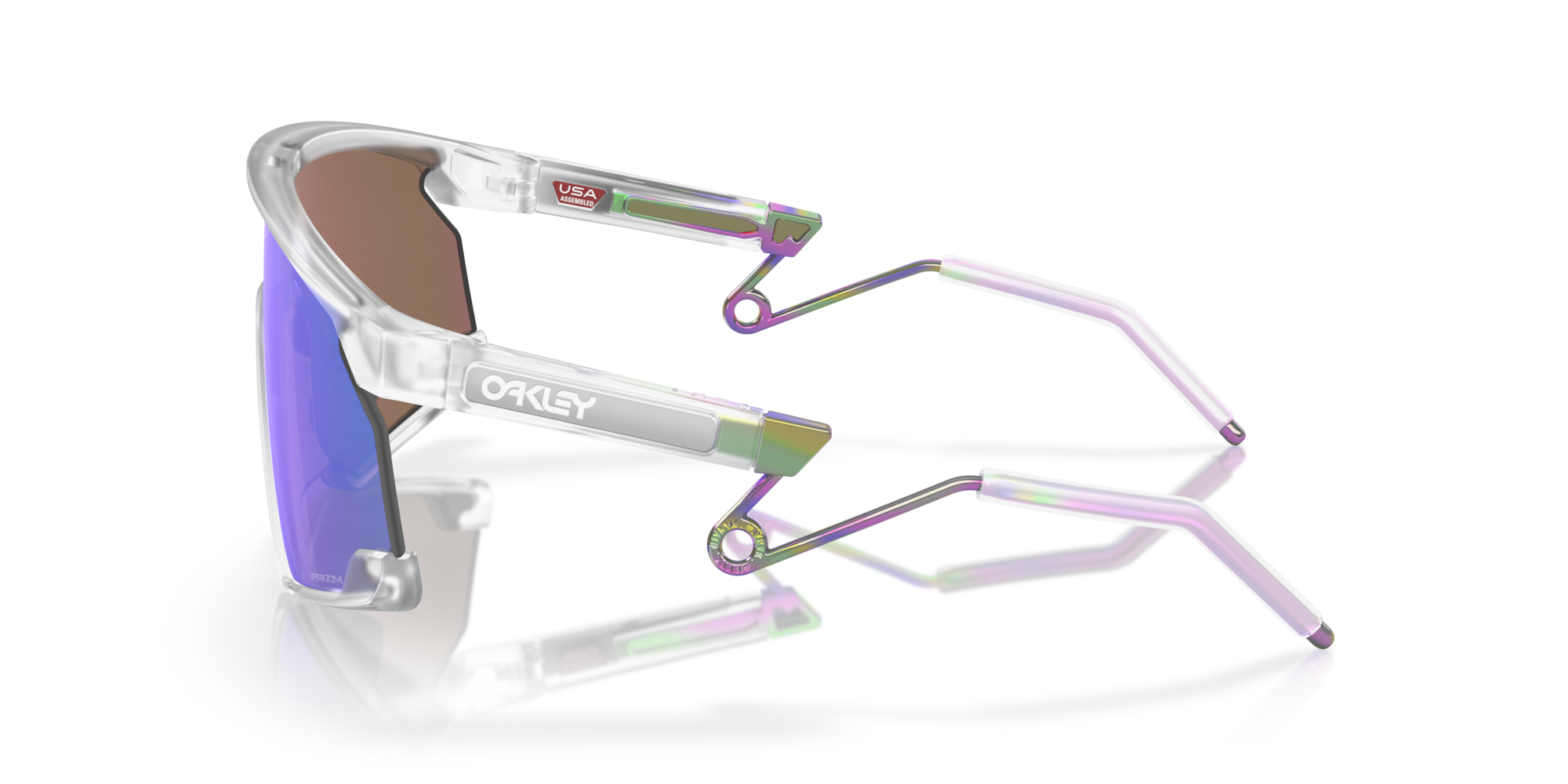 BXTR Metal Prizm Violet Lenses, Matte Clear Frame Sunglasses Oakley® US