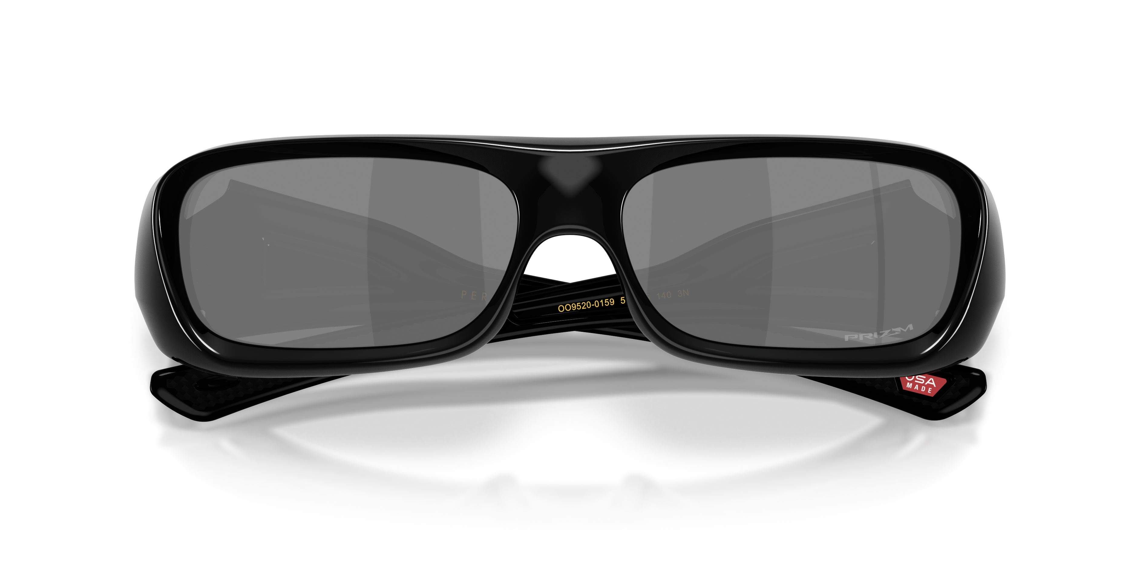 Oakley Permian Sunglasses with Clear Frame and Prizm Sapphire