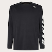 Slant Logo Print L/S Tee 12.0 - Blackout