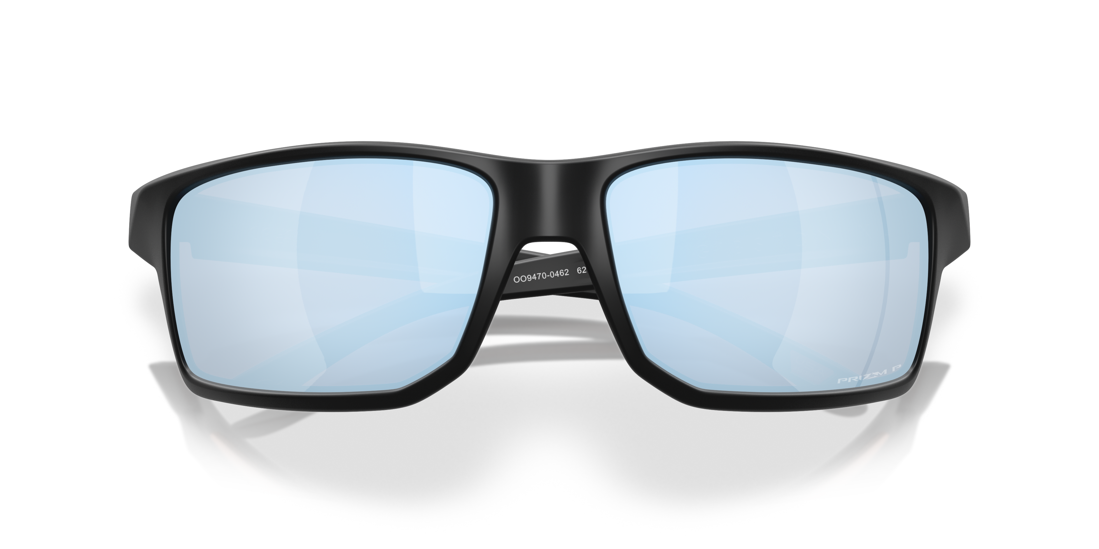 Oakley Gibston XL Sunglasses with Clear Frame and Prizm Sapphire