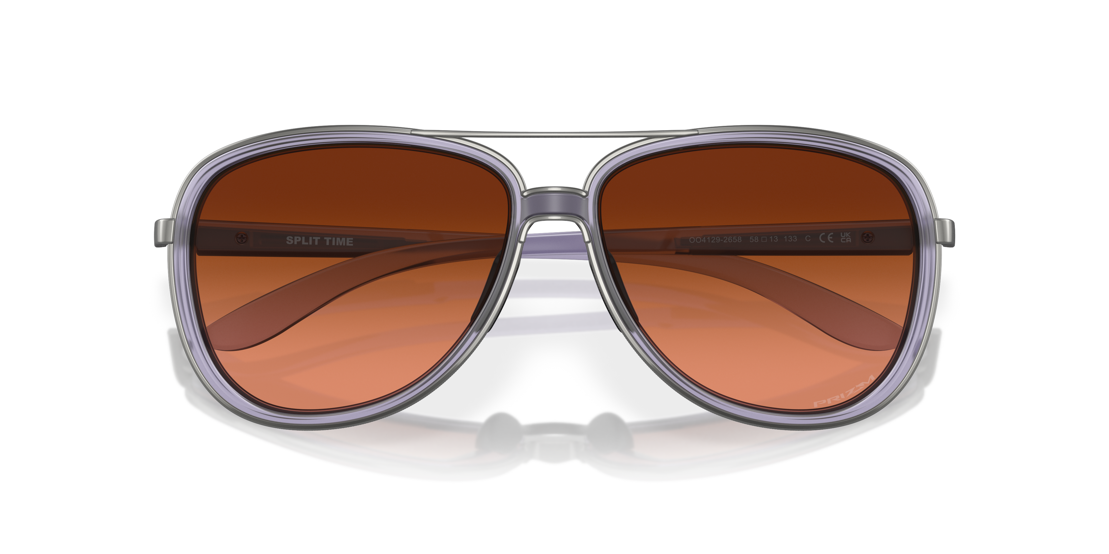 未使用 オークリー サングラス スプリットタイム OO4129 Split Time PRIZM ピンク系 パープル クリア ミラーレンズ ティアドロップ OAKLEY Oakley SPLIT TIME OO4129 Sunglasses | Free Shipping | EZContacts.com