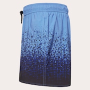 Sand Pixel Rc 16" Beachshort - Monog Gradient Elect Blut