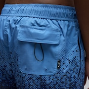 Sand Pixel Rc 16" Beachshort - Monog Gradient Elect Blut