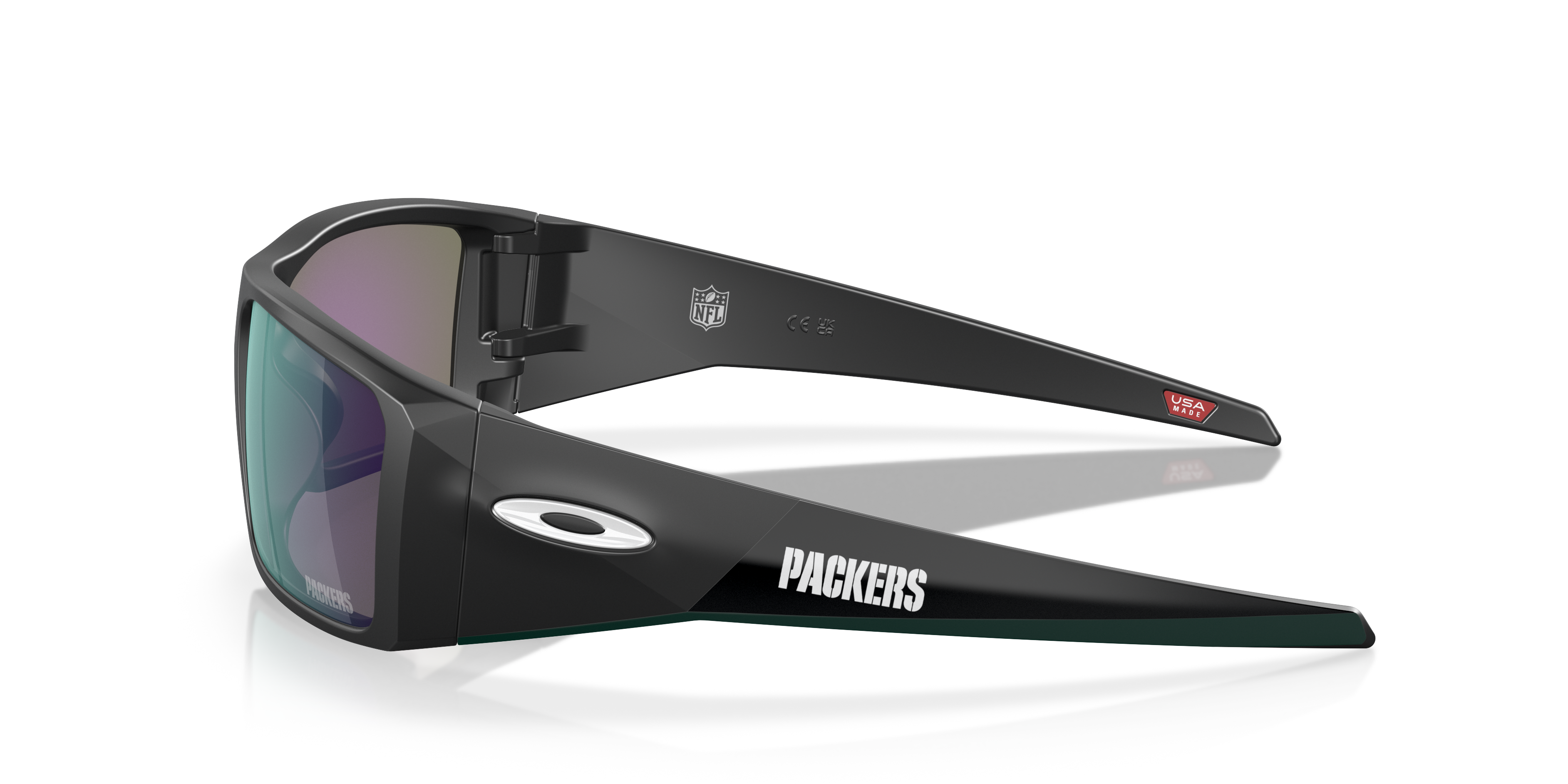 Green Bay Packers Heliostat Prizm Jade Lenses, Matte Black