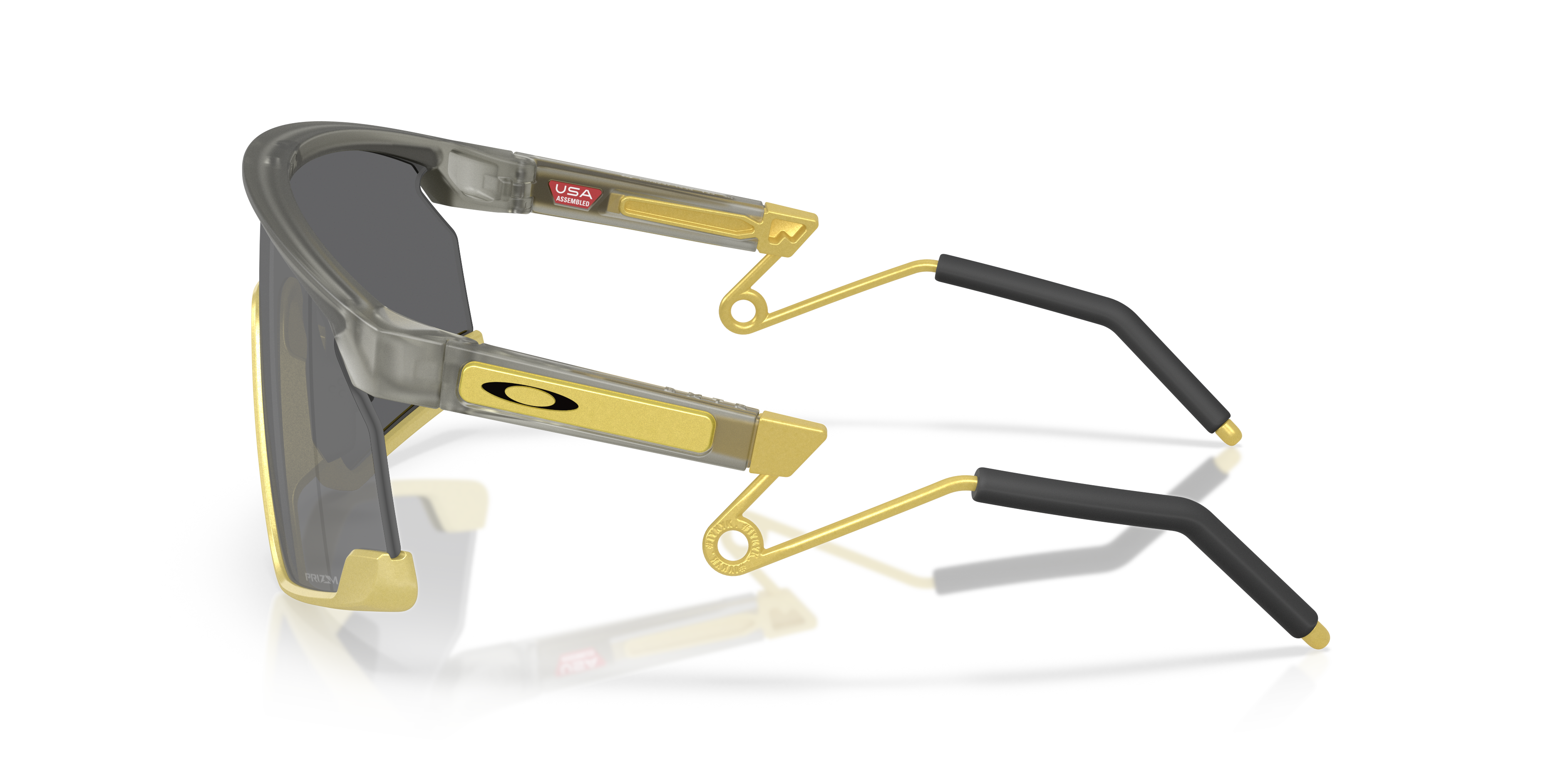 BXTR Metal Alloy Collection Prizm Black Lenses, Matte Grey Ink